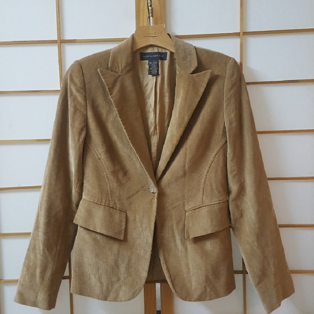 Banana Republic Corduroy Tan Blazer